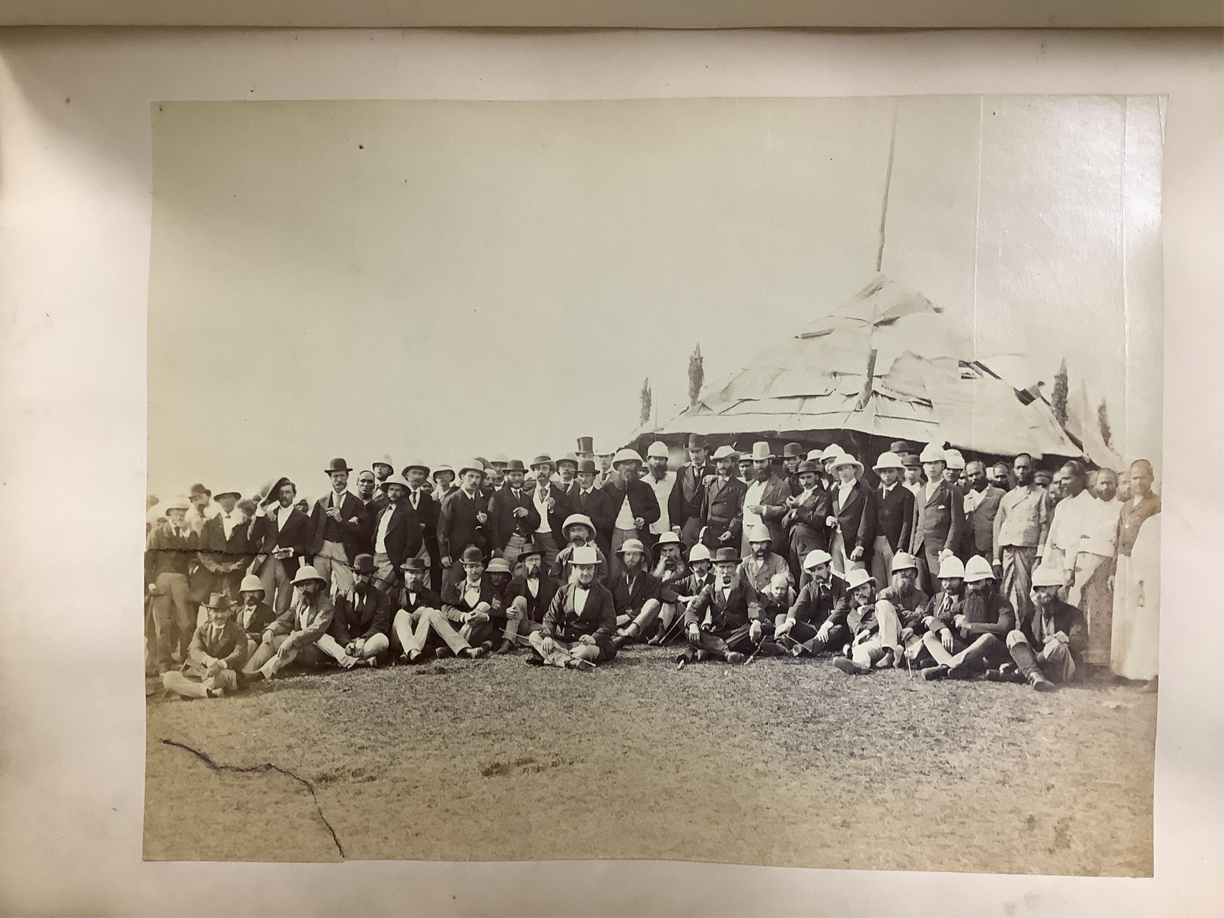 Photograph Albums - four miscellaneous, mostly travel: G.B. (some seaside and harbours), Europe and India; some cabinet portraits; mostly 16 x 22cms. (et infra); various leather bindings. later 19th and earlier 20th cent